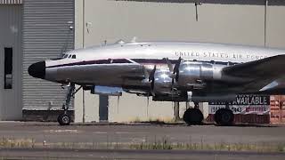 Lockheed C 121 Constellation at the Aurora Oregon This is one of my favorite planes tail 8613 [upl. by Ecinue]