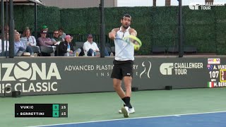 Matteo Berrettini vs Aleksandar Vukic  SF Phoenix • Highlights [upl. by Dona109]