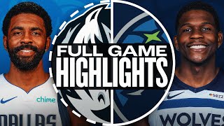 MAVERICKS at TIMBERWOLVES  FULL GAME HIGHLIGHTS  October 29 2024 [upl. by Matilda]