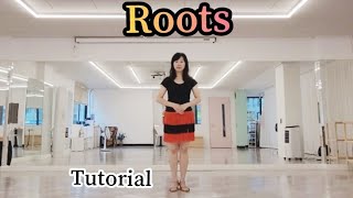 Roots Line Dance Improver Tutorial [upl. by Elum]