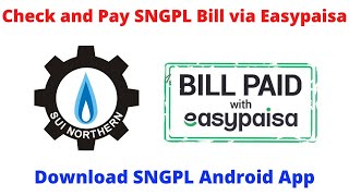 SNGPL App  SNGPL Bill check  sngpl bill payment [upl. by Ingrim]