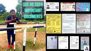 ssc gd 2024 IMPORTANT DOCUMENTS ssc gd physical मैं क्या क्या DOCUMENTS ले जाए rwa medical dv pst [upl. by Burg440]