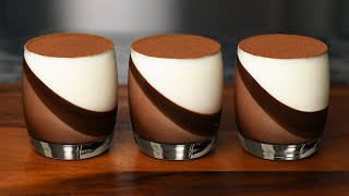 Chocolate dessert panna cotta Easy to make No bake [upl. by Gisella]