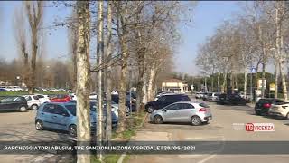 PARCHEGGIATORI ABUSIVI TRE SANZIONI IN ZONA OSPEDALE  28052021 [upl. by Aufmann]