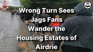 Wrong Turn Sees Jags Fans Wander Housing Estates of Airdrie  Airdrieonians 2  Partick Thistle 1 [upl. by Akerdal]