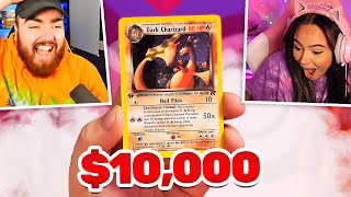 Talia Mar Pulls a 10000 CHARIZARD Holo from my Pokémon Box Break [upl. by Sapers84]