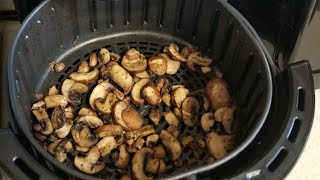 Air Fryer Roasted Mushrooms HOSH Salad Cutter Bowl Maker Garlic Pepper Crispy Onions [upl. by Gold]