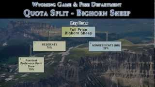 Wyoming Bighorn Sheep License Draw [upl. by Ecyac904]