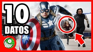 10 curiosidades de CAPITÁN AMERICA CIVIL WAR [upl. by Haisi]