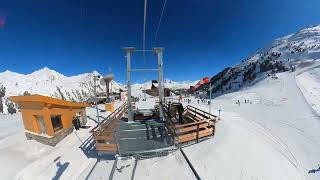 Tyrolienne les Arcs France Zipline 150 kmh [upl. by Dworman]