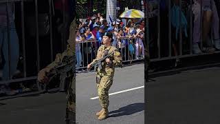 Desfile Militar de El Salvador elsalvador pupusas pulgarcitodeamerica [upl. by Euqinot]