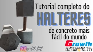 Como fazer halteres de 5 kg no molde de papelão [upl. by Repsaj]