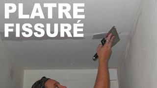 Traiter les fissures sur plafond en plâtre [upl. by Kawai]