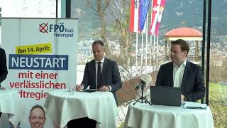 „Es gibt viele Gründe FPÖ zu wählen  einer heißt Georg Willi“  Pressekonferenz der FPÖ Innsbruck [upl. by Nally]