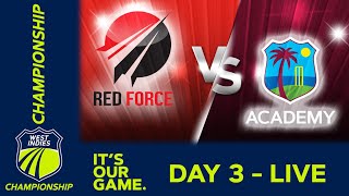 🔴 LIVE Trinidad amp Tobago v WI Academy  Day 3  West Indies Championship 2024  Friday 16th February [upl. by Aniral]