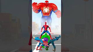 Who is Stronger Hulk vs Superman vs Captain Spiderman Marvel Animation shorts spiderman [upl. by Drews]