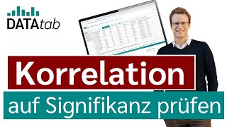 Korrelation auf Signifikanz prüfen [upl. by Alair]