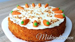 Der beste Möhrenkuchen  saftig luftig und unglaublich lecker [upl. by Ahseram]