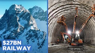 Why Europe is Building a 57KM Tunnel Through a Mountain [upl. by Launam]