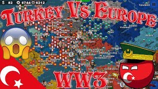 Turkey Vs Europe WW3 1 Modern Day Mod World Conqueror 4 [upl. by Sucramal]