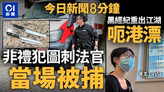 非禮案罪成男子圖襲裁判官 庭警制止拘捕｜黑經紀重出江湖呃港漂｜01新聞｜裁判官｜港漂｜理大｜朗豪坊｜簡樸房｜紮鐵工人｜2024年11月4日 hongkongnews【今日新聞】 [upl. by Anorahs165]