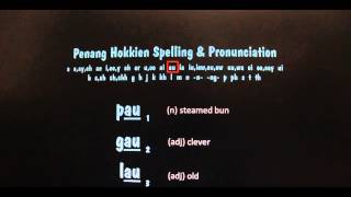 Penang Hokkien Spelling amp Pronunciation [upl. by Saideman915]