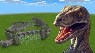 MCPE How To Make a Velociraptor Roller Coaster [upl. by Annait138]