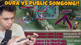 Mode Oura vs Public Songong BELOM MENANG UDAH GAYA NI  Mobile Legends [upl. by Einobe371]