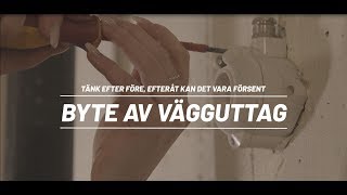 Byte av vägguttag [upl. by Wershba]