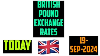 British pounds sterling 19 September 2024 buy british pounds with canadian dollars 🇬🇧 [upl. by Normy330]