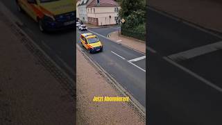 Einsatzfahrt NEF DRK Wittenberg RW JessenElster  Kurzvideo [upl. by Ybhsa]