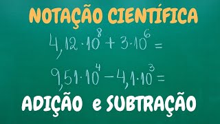 🎯 Adição e Subtração com NOTAÇÃO CIENTÍFICA  Professora Angela Matemática [upl. by Cassidy302]