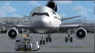 PMDG MD11 Multi Crew Experience Triple Crewed Zurich to Dusseldorf [upl. by Melleta]