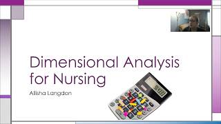 Dimensional Analysis for Nursing [upl. by Javed]