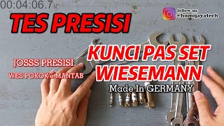 Tes Presisi Kunci Pas Set Wiesemann made in GERMANY Kualitas JOSSS [upl. by Llehcnom69]