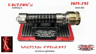 Anthonys Corran Horn quotCourkrusquot Neopixel Lightsaber with Triple Crystal Chassis [upl. by Nodla]