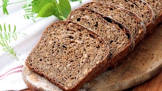 Пшенично ржаной хлеб на ржаной закваске с семечками🌾🍞 [upl. by Keram530]