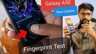 Samsung Galaxy A50 Update  New Features and Fingerprint Speed Test [upl. by Wrennie]