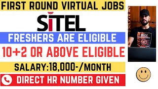 Sitel First Round Of Virtual Interview 2024 [upl. by Ramedlab]