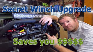 Harbor Freight Badland winch upgrade you must do [upl. by Chuu]