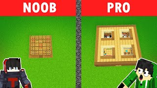 NOOB VS PRO OAK TRAPDOOR HOUSE BUILD CHALLENGE  Minecraft OMOCITY Tagalog [upl. by Tower]