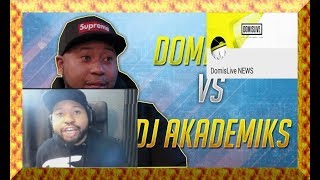 Dj Akademiks vs DomisLive HEATED Exchange Full Call [upl. by Ydasahc]