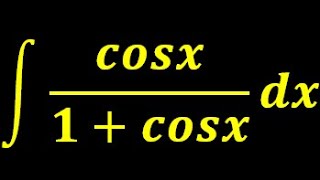 Integration of cosx1cosx dx [upl. by Cirnek104]