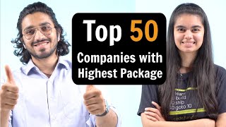 Top 50 Companies with Highest Packages in India  for Software Developers [upl. by Cinomod]