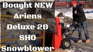 Just Bought a NEW Ariens Deluxe 28 SHO 306cc Snowblower [upl. by Liban]