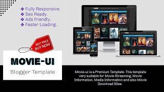 Premium Movieui blogger template  Best template for movie site [upl. by Upshaw406]