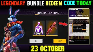 FREE FIRE REDEEM CODE TODAY 23 OCTOBER REDEEM CODE FREE FIRE  FF REDEEM CODE TODAY 23 OCTOBER FF [upl. by Yllen843]