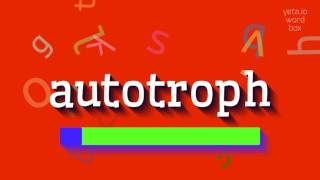 AUTOTROPH  How to say Autotroph [upl. by Ardnassela701]