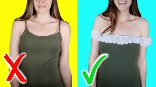 8 EASY Ways to Repurpose Tops in Your Closet  DIY TShirt Tank Tops amp Sweatshirts [upl. by Hellman]