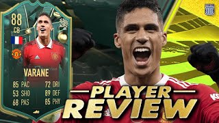 88 WINTER WILDCARD VARANE PLAYER REVIEW  FIFA 23 ULTIMATE TEAM [upl. by Anitsud]